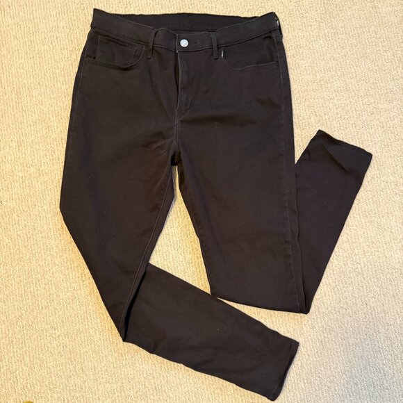Levis 720 High Rise Super Skinny Jeans - Black Squared - Picture 1 of 5